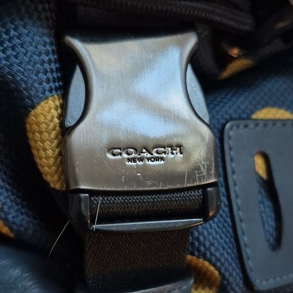 Coach Nylon Leather Trek Optical Dot Rucksack Backpack main image 16